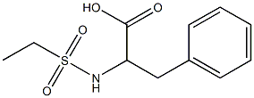 2-[(ethylsulfonyl)amino]-3-phenylpropanoic acid Struktur