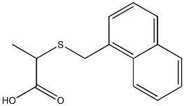 2-[(naphthalen-1-ylmethyl)sulfanyl]propanoic acid Struktur