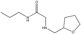 2-[(oxolan-2-ylmethyl)amino]-N-propylacetamide Struktur