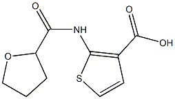 2-[(tetrahydrofuran-2-ylcarbonyl)amino]thiophene-3-carboxylic acid Struktur