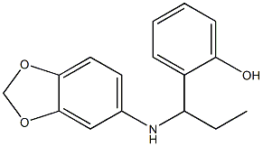 2-[1-(2H-1,3-benzodioxol-5-ylamino)propyl]phenol Struktur