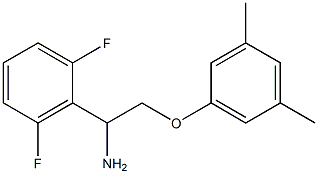 2-[1-amino-2-(3,5-dimethylphenoxy)ethyl]-1,3-difluorobenzene Struktur