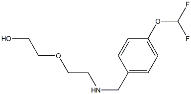 2-[2-({[4-(difluoromethoxy)phenyl]methyl}amino)ethoxy]ethan-1-ol Struktur