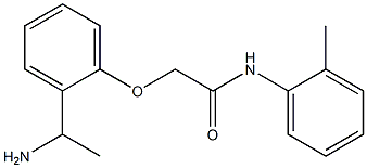 2-[2-(1-aminoethyl)phenoxy]-N-(2-methylphenyl)acetamide Struktur