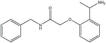 2-[2-(1-aminoethyl)phenoxy]-N-benzylacetamide Struktur