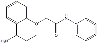 2-[2-(1-aminopropyl)phenoxy]-N-phenylacetamide Struktur