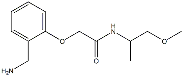 2-[2-(aminomethyl)phenoxy]-N-(1-methoxypropan-2-yl)acetamide Struktur