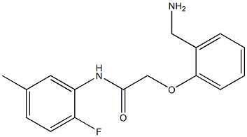 2-[2-(aminomethyl)phenoxy]-N-(2-fluoro-5-methylphenyl)acetamide Struktur