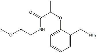 2-[2-(aminomethyl)phenoxy]-N-(2-methoxyethyl)propanamide Struktur