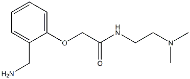 2-[2-(aminomethyl)phenoxy]-N-[2-(dimethylamino)ethyl]acetamide Struktur