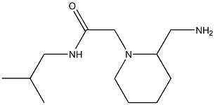 2-[2-(aminomethyl)piperidin-1-yl]-N-(2-methylpropyl)acetamide Struktur