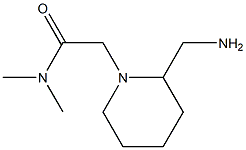 2-[2-(aminomethyl)piperidin-1-yl]-N,N-dimethylacetamide Struktur