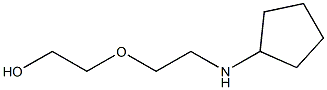 2-[2-(cyclopentylamino)ethoxy]ethan-1-ol Struktur