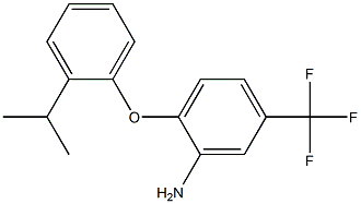 2-[2-(propan-2-yl)phenoxy]-5-(trifluoromethyl)aniline Struktur