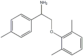 2-[2-amino-2-(4-methylphenyl)ethoxy]-1,3-dimethylbenzene Struktur