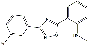 2-[3-(3-bromophenyl)-1,2,4-oxadiazol-5-yl]-N-methylaniline Struktur