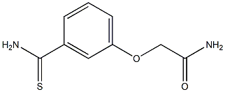 2-[3-(aminocarbonothioyl)phenoxy]acetamide Struktur