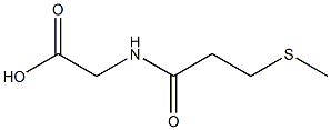 2-[3-(methylsulfanyl)propanamido]acetic acid Struktur