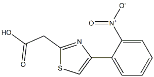 2-[4-(2-nitrophenyl)-1,3-thiazol-2-yl]acetic acid Struktur