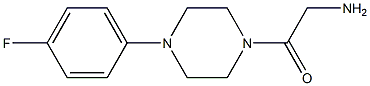 2-[4-(4-fluorophenyl)piperazin-1-yl]-2-oxoethanamine Struktur