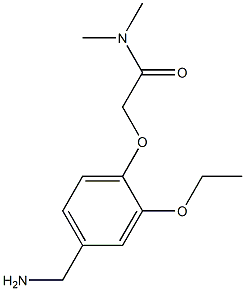 2-[4-(aminomethyl)-2-ethoxyphenoxy]-N,N-dimethylacetamide Struktur