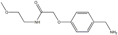 2-[4-(aminomethyl)phenoxy]-N-(2-methoxyethyl)acetamide Struktur