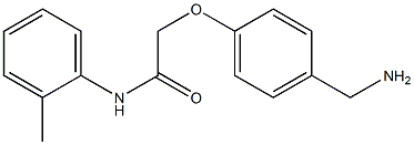 2-[4-(aminomethyl)phenoxy]-N-(2-methylphenyl)acetamide Struktur