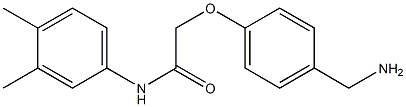 2-[4-(aminomethyl)phenoxy]-N-(3,4-dimethylphenyl)acetamide Struktur