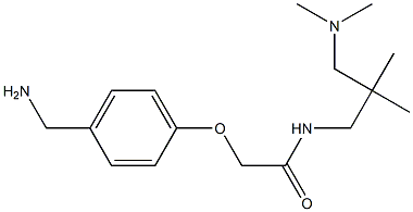 2-[4-(aminomethyl)phenoxy]-N-{2-[(dimethylamino)methyl]-2-methylpropyl}acetamide Struktur