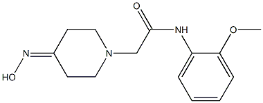 2-[4-(hydroxyimino)piperidin-1-yl]-N-(2-methoxyphenyl)acetamide Struktur