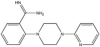 2-[4-(pyridin-2-yl)piperazin-1-yl]benzene-1-carboximidamide Struktur