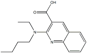 2-[butyl(ethyl)amino]quinoline-3-carboxylic acid Struktur