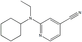 2-[cyclohexyl(ethyl)amino]pyridine-4-carbonitrile Struktur