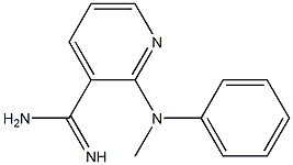 2-[methyl(phenyl)amino]pyridine-3-carboximidamide Struktur