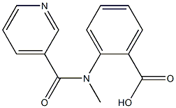 2-[methyl(pyridin-3-ylcarbonyl)amino]benzoic acid Struktur