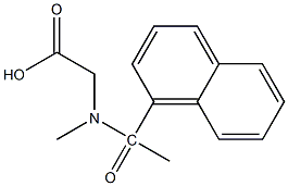 2-[N-methyl-1-(naphthalen-1-yl)acetamido]acetic acid Struktur