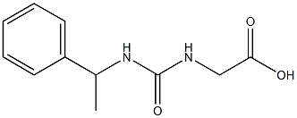 2-{[(1-phenylethyl)carbamoyl]amino}acetic acid Struktur