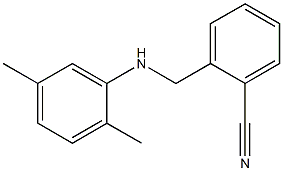 2-{[(2,5-dimethylphenyl)amino]methyl}benzonitrile Struktur