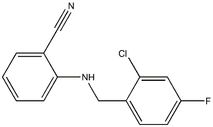 2-{[(2-chloro-4-fluorophenyl)methyl]amino}benzonitrile Struktur