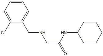 2-{[(2-chlorophenyl)methyl]amino}-N-cyclohexylacetamide Struktur