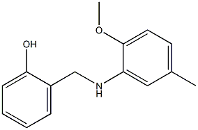 2-{[(2-methoxy-5-methylphenyl)amino]methyl}phenol Struktur