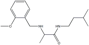 2-{[(2-methoxyphenyl)methyl]amino}-N-(3-methylbutyl)propanamide Struktur