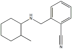 2-{[(2-methylcyclohexyl)amino]methyl}benzonitrile Struktur