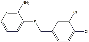 2-{[(3,4-dichlorophenyl)methyl]sulfanyl}aniline Struktur