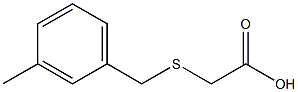 2-{[(3-methylphenyl)methyl]sulfanyl}acetic acid Struktur