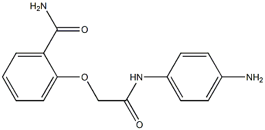 2-{[(4-aminophenyl)carbamoyl]methoxy}benzamide Struktur