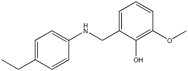 2-{[(4-ethylphenyl)amino]methyl}-6-methoxyphenol Struktur