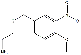 2-{[(4-methoxy-3-nitrophenyl)methyl]sulfanyl}ethan-1-amine Struktur