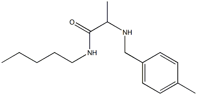 2-{[(4-methylphenyl)methyl]amino}-N-pentylpropanamide Struktur