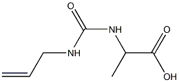 2-{[(allylamino)carbonyl]amino}propanoic acid Struktur